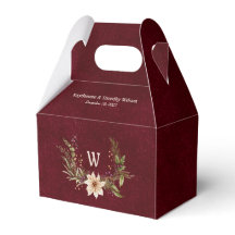 Poinsettia & Berries Mariage Rouge foncé