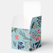 Ballotins Poinsettia Berries Merci de Noël Feuille (Ouvert)