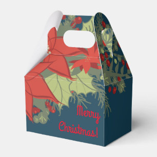 Ballotins Poinsettia Christmas Swag, Ballotin Gable