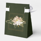 Ballotins Poinsettias Blanches et Feuilles de Parties scinti (Arrière)