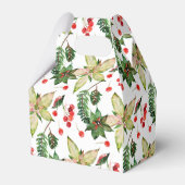 Ballotins Poinsettias de Noël et baies (Arrière)