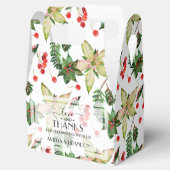 Ballotins Poinsettias de Noël et baies (Ouvert)