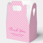 Ballotins Pointe rose clair 60e Merci d'anniversaire (Ouvrir)