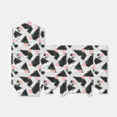 Ballotins Points Abstraits modernes et fleurs roses (Déplié)