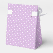 Ballotins Points classiques blancs - Lilas doux (Arrière)