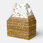 Ballotins Points Confetti Or Blanc & Faux Ballotin (Arrière)