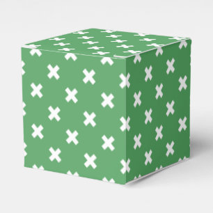Ballotins Points croisés blancs sur le vert