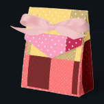 Ballotins Points de couleur de monogramme élégants<br><div class="desc">Boîte de faveur de points de couleur de monogramme élégants Emballage et mariage</div>