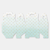 Ballotins Points Gold Confetti Aqua Mint (Déplié)