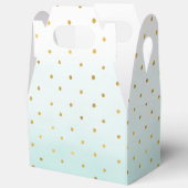 Ballotins Points Gold Confetti Aqua Mint (Ouvrir)