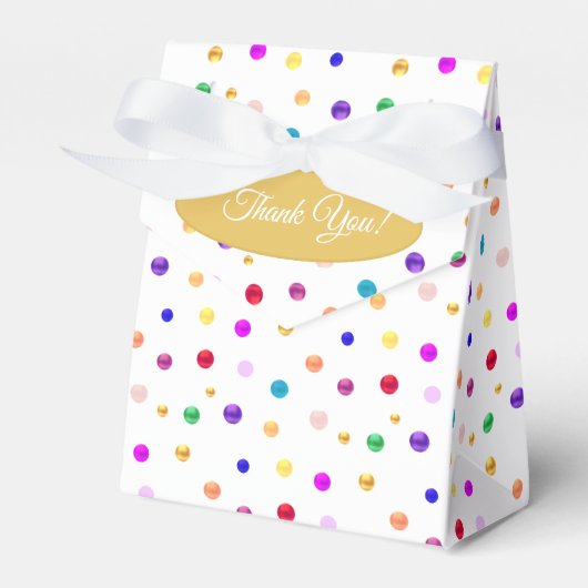 Ballotins Points multicolores Merci (Verso)