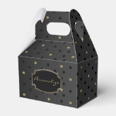 Ballotins Points noirs et dorés sur fond noir (Arrière)