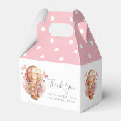 Ballotins Points Poka rose Teddy Hot Air Balloon (Arrière)