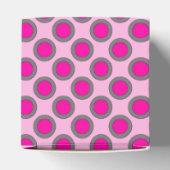 Ballotins Points rétro cerclés, fuchsia, gris et rose (Haut)