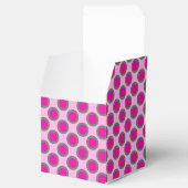 Ballotins Points rétro cerclés, fuchsia, gris et rose (Ouvert)