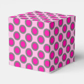 Ballotins Points rétro cerclés, fuchsia, gris et rose (Arrière)