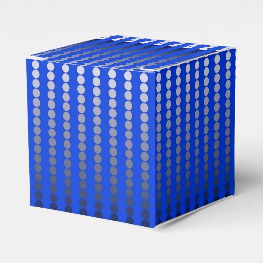 Ballotins Points satinés - bleu cobalt et étain (Verso)