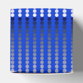 Ballotins Points satinés - bleu cobalt et étain (Haut)