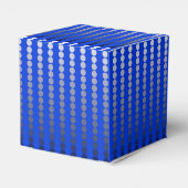 Ballotins Points satinés - bleu cobalt et étain (Arrière)