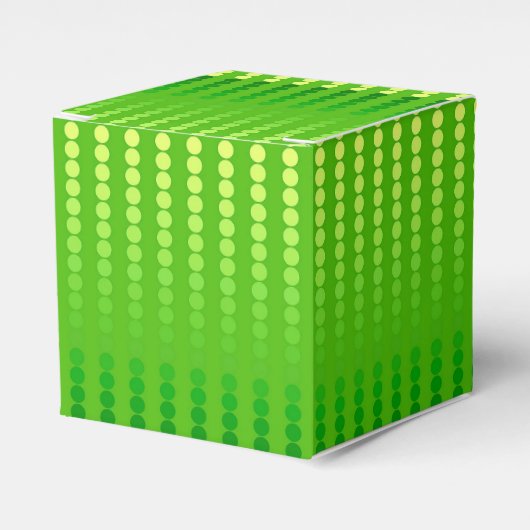 Ballotins Points satinés - nuances vert citron (Verso)