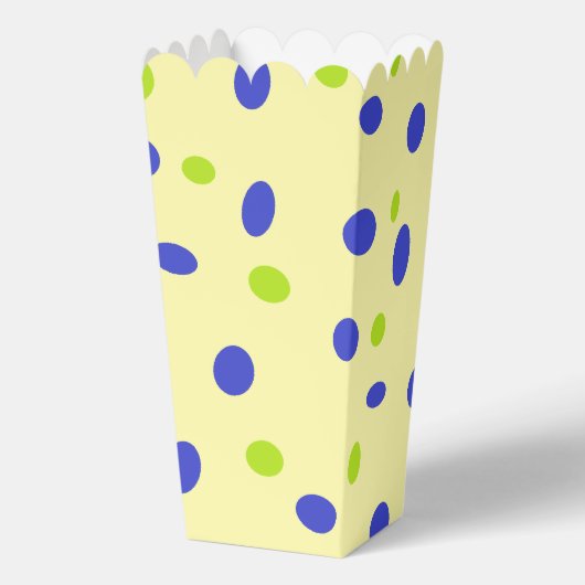 Ballotins Points verts et bleus sur le jaune (Verso)