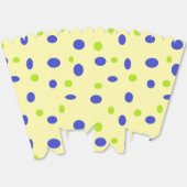 Ballotins Points verts et bleus sur le jaune (Déplié)