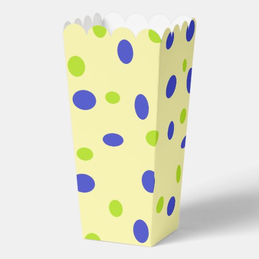 Ballotins Points verts et bleus sur le jaune (Recto)