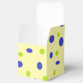 Ballotins Points verts et bleus sur le jaune (Ouvert)