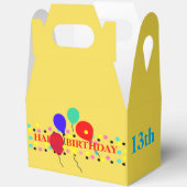 Ballotins Pois Ballons d'anniversaire Merci (Ouvrir)