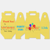 Ballotins Pois Ballons d'anniversaire Merci (Déplié)