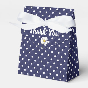 Ballotins pois blancs sur bleu marine
