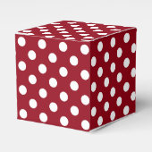 Ballotins Pois blancs sur Crimson Red (Verso)