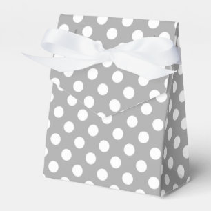 Ballotins Pois blancs sur gris