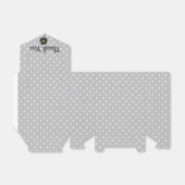 Ballotins pois blancs sur gris merci (Déplié)