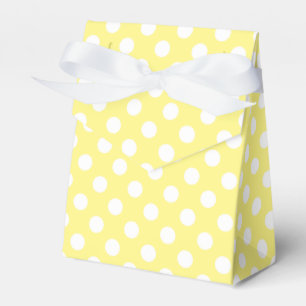 Ballotins Pois blancs sur jaune citron