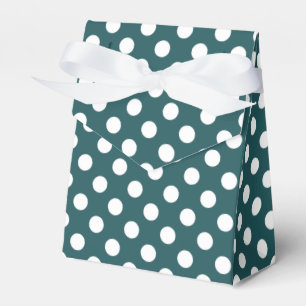 Ballotins Pois blancs sur turquoise