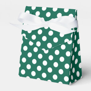 Ballotins Pois blancs sur vert sauge
