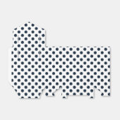 Ballotins Pois bleu marine foncé (Déplié)