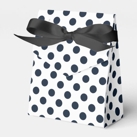 Ballotins Pois bleu marine foncé (Verso)