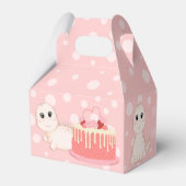 Ballotins Pois d'anniversaire de bébé rose (Arrière)