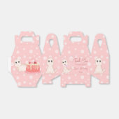 Ballotins Pois d'anniversaire de bébé rose (Déplié)