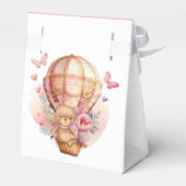 Ballotins Pois d'attente à l'air chaud Teddy Balloon rose ro (Arrière)