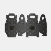 Ballotins Pois noir et or sur noir (Déplié)