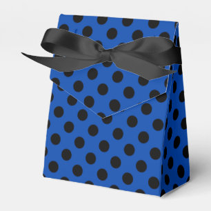 Ballotins Pois noirs sur bleu royal