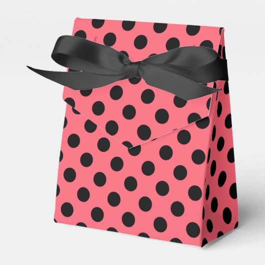 Ballotins Pois noirs sur corail (Verso)