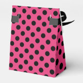 Ballotins Pois noirs sur fuchsia (Arrière)