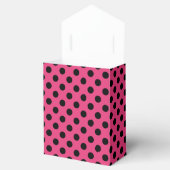 Ballotins Pois noirs sur fuchsia (Ouvert)