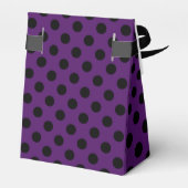 Ballotins Pois noirs sur prune violette (Arrière)