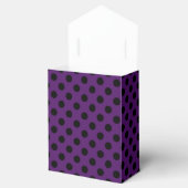 Ballotins Pois noirs sur prune violette (Ouvert)
