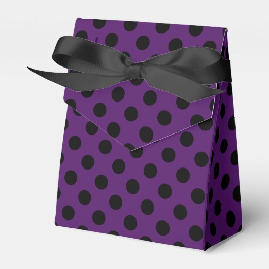 Ballotins Pois noirs sur prune violette (Verso)